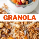 Granola pinnable image.