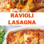 Ravioli lasagna pinnable image.