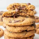 Biscoff chocolate chip cookies pinnable image.